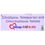 Dilnip Trio 40mg/10mg/6.25mg Tablet
