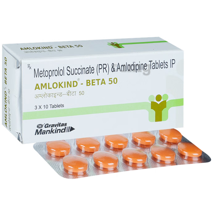 Amlokind-Beta 50 Tablet PR