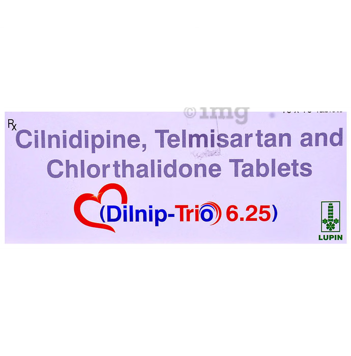 Dilnip Trio 40mg/10mg/6.25mg Tablet